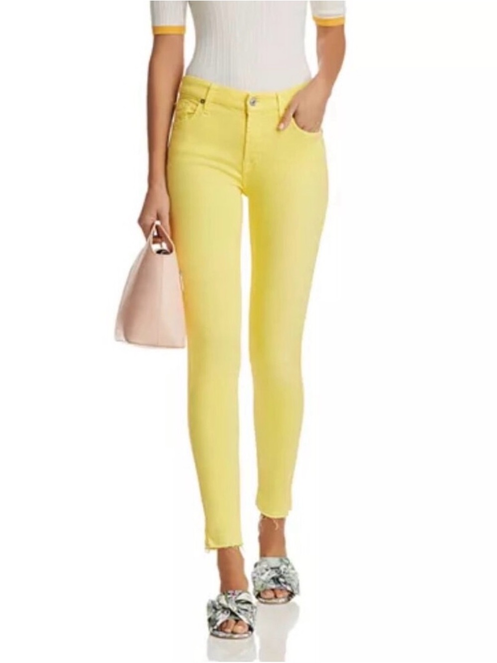 7 For All Mankind Yellow Jeans